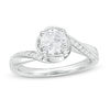Thumbnail Image 0 of 0.85 CT. T.W. Certified Canadian Diamond Bypass Engagement Ring in 14K White Gold (I/I2)