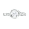 Thumbnail Image 3 of 0.85 CT. T.W. Certified Canadian Diamond Bypass Engagement Ring in 14K White Gold (I/I2)