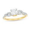 Thumbnail Image 0 of 0.83 CT. T.W. Diamond Loop-Sides Engagement Ring in 10K Gold