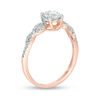 Thumbnail Image 2 of 0.83 CT. T.W. Diamond Loop-Sides Engagement Ring in 10K Rose Gold
