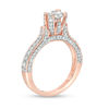 Thumbnail Image 2 of 1.45 CT. T.W. Diamond Art Deco Engagement Ring in 14K Rose Gold