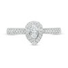 Thumbnail Image 4 of 0.33 CT. T.W. Composite Diamond Frame Teardrop Engagement Ring in 10K White Gold