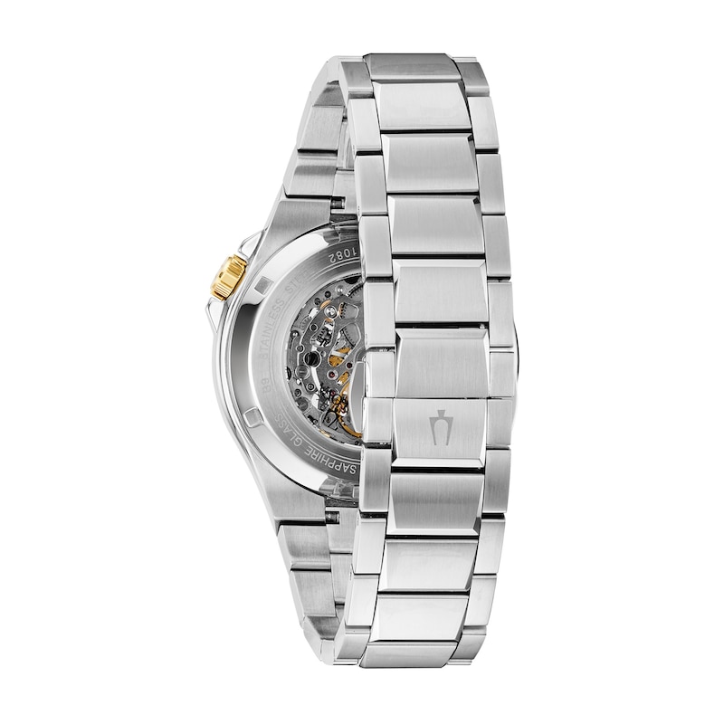 Main Image 3 of Men's Bulova Classic Maquina Automatic Watch with Black Skeleton Dial (Model: 98A224)