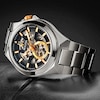 Thumbnail Image 4 of Men's Bulova Classic Maquina Automatic Watch with Black Skeleton Dial (Model: 98A224)