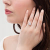 Thumbnail Image 1 of 0.45 CT. T.W. Diamond Pear-Shaped Frame Vintage-Style Engagement Ring in 10K Rose Gold - Size 7