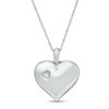 Thumbnail Image 0 of Diamond Accent Double Heart Locket in Sterling Silver