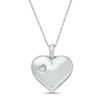 Thumbnail Image 1 of Diamond Accent Double Heart Locket in Sterling Silver