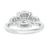 Thumbnail Image 3 of 1.46 CT. T.W. Princess-Cut Diamond Past Present Future® Double Frame Bridal Set in 10K White Gold - Size 7