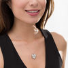 Thumbnail Image 1 of Diamond Accent "MOM" Heart Locket in Sterling Silver and 10K Rose Gold