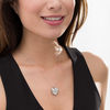 Thumbnail Image 2 of Diamond Accent "MOM" Heart Locket in Sterling Silver and 10K Rose Gold