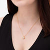 Thumbnail Image 2 of 0.29 CT. T.W. Diamond Frame Rope Pendant in 10K Gold