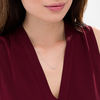 Thumbnail Image 2 of 0.065 CT. T.W. Diamond Bar Necklace in 10K White Gold - 17.5"