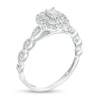 Thumbnail Image 3 of 0.40 CT. T.W. Emerald-Cut Diamond Double Frame Art Deco Vintage-Style Engagement Ring in 10K White Gold
