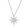 Thumbnail Image 0 of 0.23 CT. T.W. Diamond Starburst Pendant in Sterling Silver