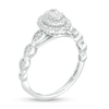 Thumbnail Image 3 of 0.40 CT. T.W. Oval Diamond Double Frame Art Deco Vintage-Style Engagement Ring in 10K White Gold