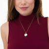 Thumbnail Image 2 of 0.04 CT. T.W Composite Diamond Round Paw Print Locket in Sterling Silver and 10K Gold