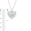 Thumbnail Image 3 of 0.065 CT. T.W. Diamond Ornate Heart Locket in Sterling Silver