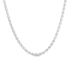 Thumbnail Image 1 of 3.5mm Diamond-Cut Wheat Chain Necklace in Solid Sterling Silver  - 22"