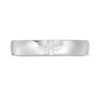 Thumbnail Image 4 of 0.04 CT. T.W. Diamond Vertical Two Stone Wedding Band in Platinum