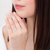 Thumbnail Image 2 of 0.04 CT. Diamond Solitaire Wedding Band in Platinum