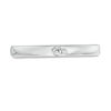 Thumbnail Image 4 of 0.04 CT. Diamond Solitaire Wedding Band in Platinum