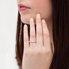 Thumbnail Image 2 of 0.24 CT. T.W. Diamond Contour Wedding Band in Platinum