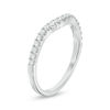 Thumbnail Image 3 of 0.24 CT. T.W. Diamond Contour Wedding Band in Platinum