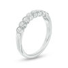 Thumbnail Image 2 of 0.24 CT. T.W. Diamond Bezel Set Vintage-Style Wedding Band in Platinum