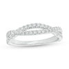 Thumbnail Image 1 of 0.31 CT. T.W. Diamond Twist Wedding Band in Platinum
