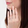 Thumbnail Image 2 of 0.09 CT. T.W. Diamond Twist Wedding Band in Platinum