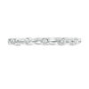 Thumbnail Image 4 of 0.09 CT. T.W. Diamond Bezel Set Wedding Band in Platinum