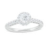 Thumbnail Image 0 of 1.00 CT. T.W. Canadian Certified Diamond Frame Engagement Ring in 14K White Gold (I/I1)