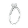 Thumbnail Image 2 of 1.00 CT. T.W. Canadian Certified Diamond Frame Engagement Ring in 14K White Gold (I/I1)