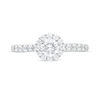 Thumbnail Image 3 of 1.00 CT. T.W. Canadian Certified Diamond Frame Engagement Ring in 14K White Gold (I/I1)