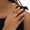 Thumbnail Image 2 of Diamond Accent Dolphin Stackable Ring in Sterling Silver