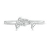 Thumbnail Image 3 of Diamond Accent Dolphin Stackable Ring in Sterling Silver