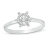 Thumbnail Image 0 of Diamond Accent Ship's Wheel Stackable Ring in Sterling Silver