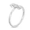 Thumbnail Image 2 of Diamond Accent Seahorse Stackable Ring in Sterling Silver