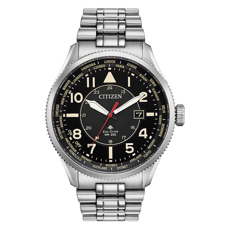 Men's Citizen Eco-Drive® Promaster Nighthawk Watch with Black Dial (Model: BX1010-53E)