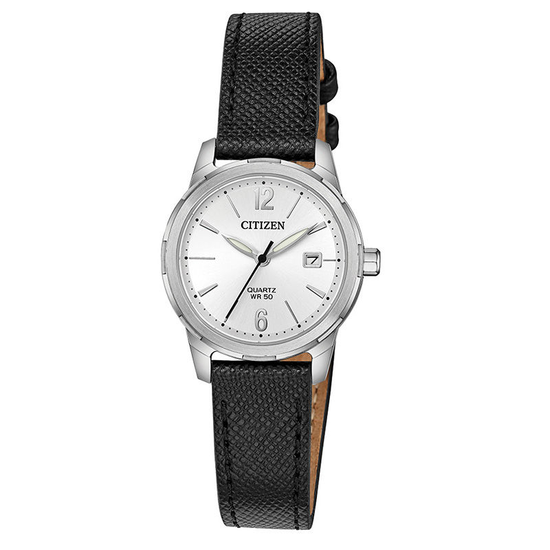 Ladies' Citizen Quartz Strap Watch with Silver-Tone Dial  (Model: EU6070-01A)|Peoples Jewellers
