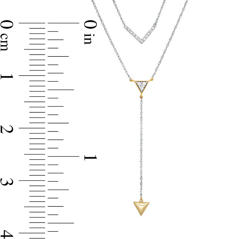 Double strand lariat discount necklace