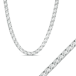 Men's 6.5mm Mariner Chain Bracelet and Necklace Set in Stainless Steel