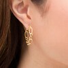 Thumbnail Image 2 of 25.0mm Infinity and Oval Link Hoop Earrings in 14K Gold