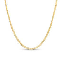 1.2mm Wheat Chain Necklace in Hollow 14K Gold - 18&quot;
