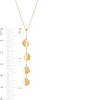 Thumbnail Image 2 of Flower Petal Station Linear Drop Necklace in 14K Gold - 16.5"