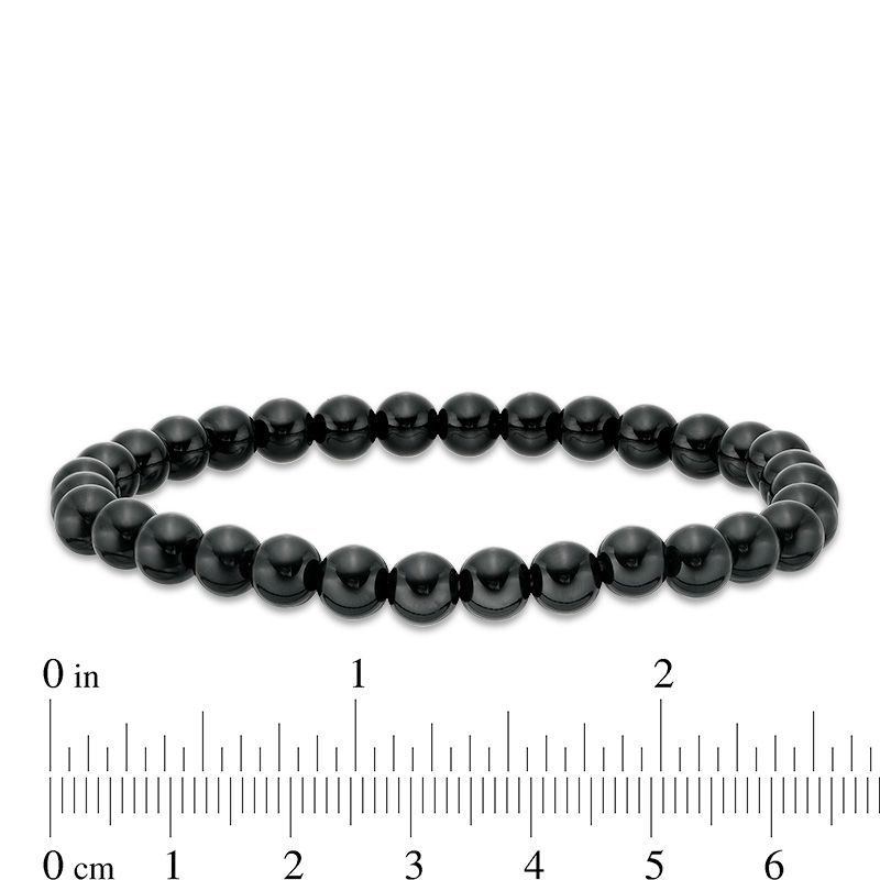 EFFY™ Collection Men's 6.0mm Onyx Bead Stretch Bracelet