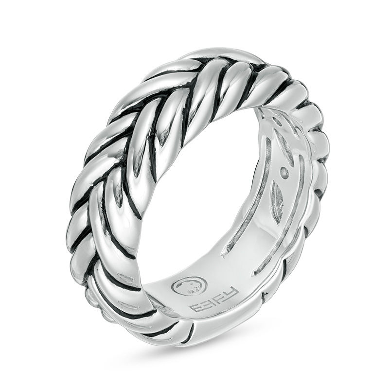 EFFY™ Collection Men's Braided Ring in Sterling Silver|Peoples Jewellers