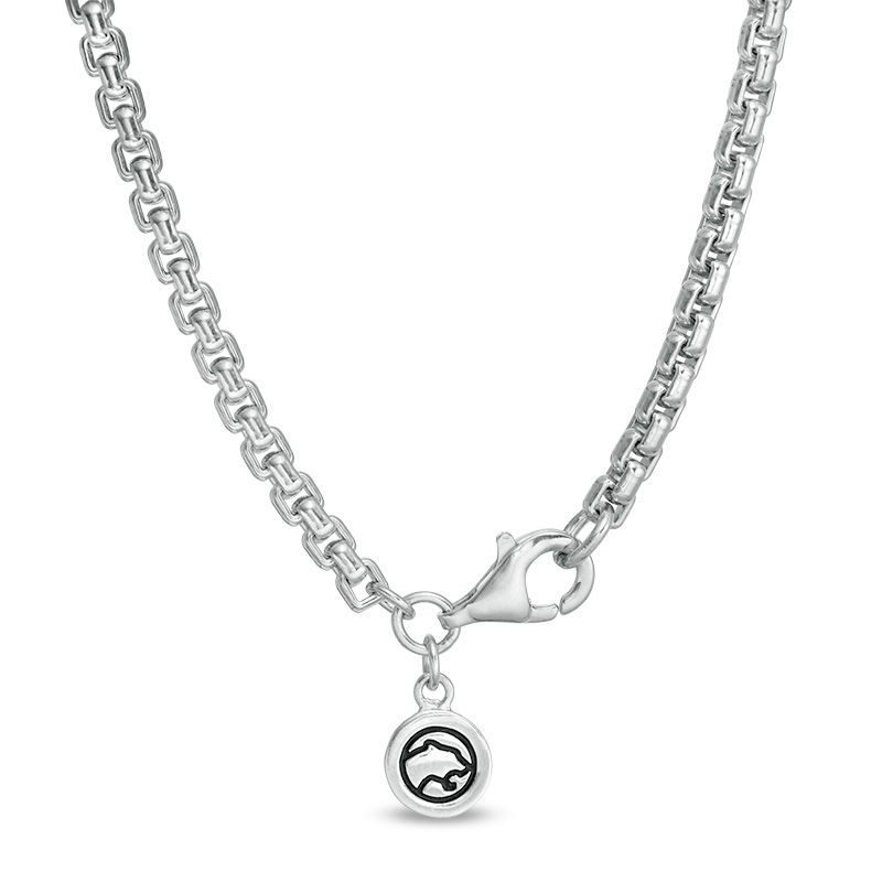 Main Image 2 of EFFY™ Collection Men's Grid Pattern and Rope Accent Anchor Pendant in Sterling Silver - 22"