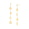 Thumbnail Image 0 of Flower Petal Station Chain Drop Earrings in 14K Gold