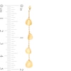 Thumbnail Image 2 of Flower Petal Station Chain Drop Earrings in 14K Gold
